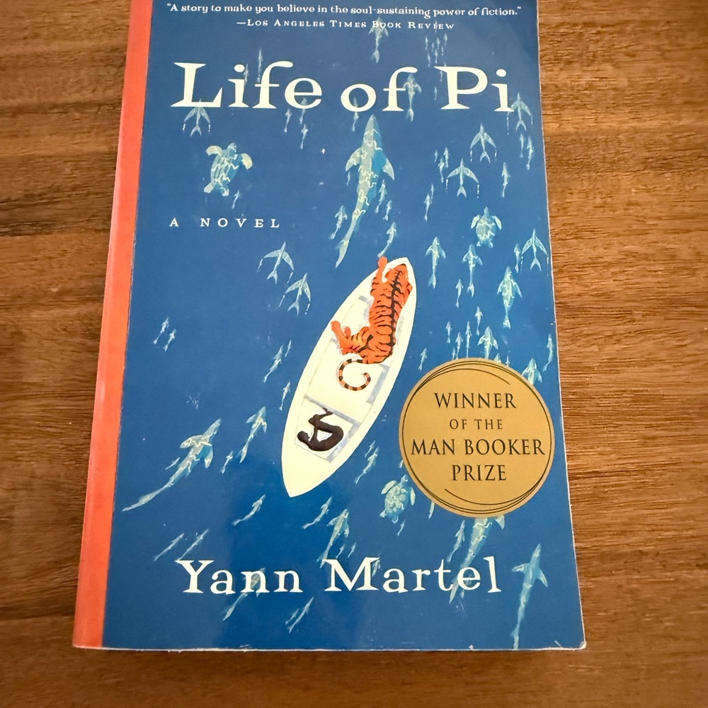 Life of Pi by Yann Martel- Fiction, spiritual, philosophy